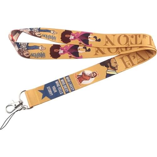 ZF2298 1pcs Hamilton Creative Lanyard Badge ID Lanyards Mobile Phone Rope Key Lanyard Neck Straps Accessories
