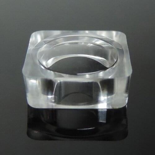 10.3*10.3*5.3mm LED Diffuse Reflection Lens PMMA Material, Light Transmittance 93%, Beam Output Angle 120 Degrees for Flat Light