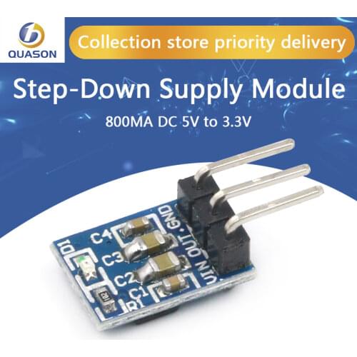 10pcs/lot DC 5V to 3.3V Step-Down Power Supply Module AMS1117-3.3 LDO 800MA