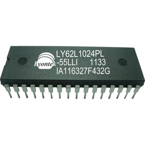 20pcs New original LY62L1024PL-55LLI 1M Low Power SRAM 128KX8 PDIP(32) 55ns 2.7-3.6V -40~85°C
