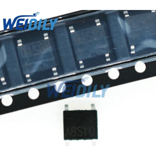 50pcs New SMD ABS10 0.8/1A 1000V Bridge Rectifier Single-Phase Glass Passivation Rectifier Bridge