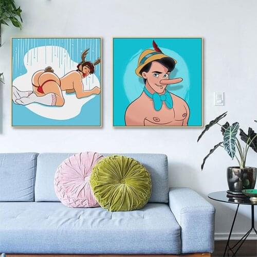 Diamond Embroidery Disney Sexy Anime Spoof Disney Cartoon Figure Picture of Rhinestones 5D Diamond Painting Cross Stitch Decor