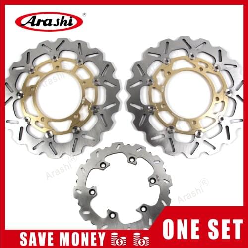 Arashi 1 Set For SUZUKI B-KING 1300 2008-2010 CNC Front Rear Brake Disc Rotors BKING 2008 2009 2010 GSXR1300 GSX-R Hayabusa