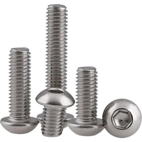 Axk 100pcs Stainless Steel A2 M2*3/4/5/6/8/10/12/16/20 M2 Thread Torx Pan Head Machine Screw