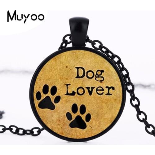 The Best Dog Paws Picture Pendant Necklace Dog Lover Punk Chain Choker Statement Necklace 2016 Jewelry Gifts For Women HZ1