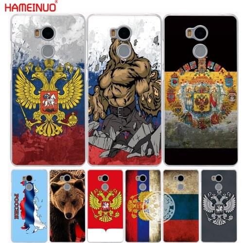 HAMEINUO the Flag of Russian Federation bear eagle Cover phone Case for Xiaomi redmi 4 4A 1 1s 2 3 3s pro redmi note 4 4X 5A