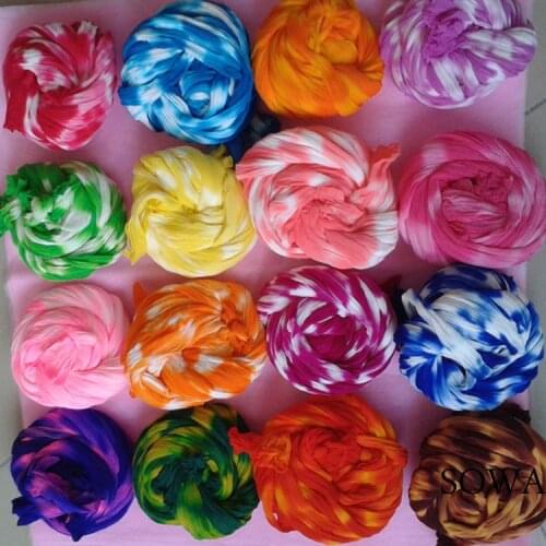 Tensile Stocking Is 2m Mix Double Color Flower 100pcs/Lot Nylon Stocking Material Accessory Handmade DIY Nylon Flower Stocking