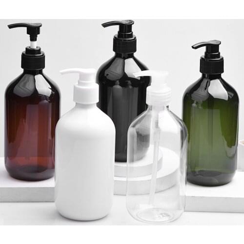 500ml X 12pc Empty Lotion Pump Plastic Bottle Personal Care Cosmetic Dispenser Bottles Lotion Soap Containers