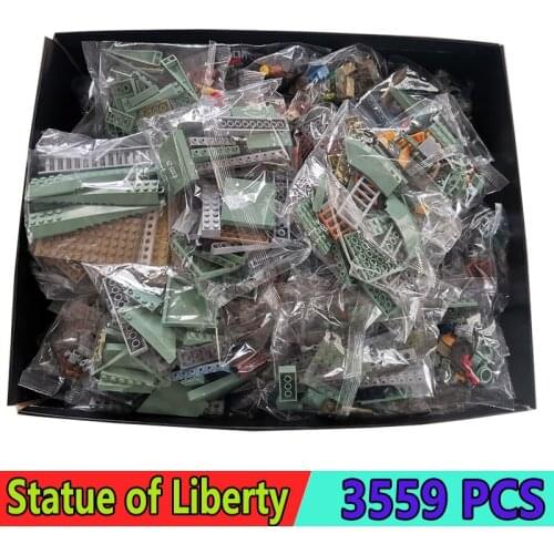 Movies Series Building Blocks 70840 3559PCS Bricks Statue of Liberty Welcome to Apocalypseburg Model Kids Toys Birthday Gifts