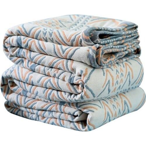 Junwell 100% Cotton Muslin Summer Blanket Bed Sofa Travel Breathable Chic Bohemia Large Soft Throw Blanket Para Blanket