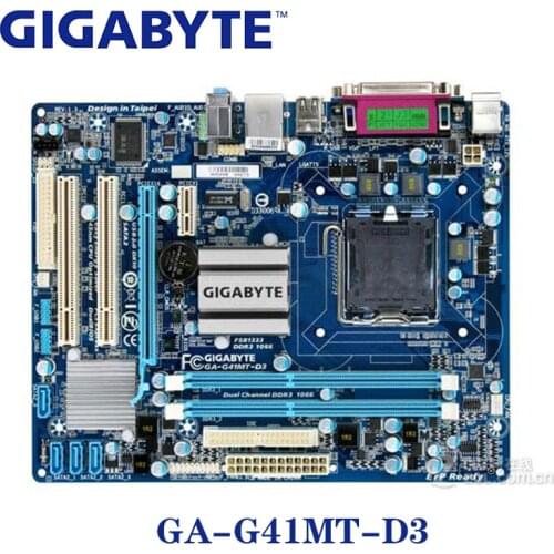 LGA 775 G41 DDR3 Gigabyte GA-G41MT-D3 100% Motherboard USB2.0 8G GA G41MT D3 Desktop SATA II Systemboard G41MT-D3 PCI-E X16 Used