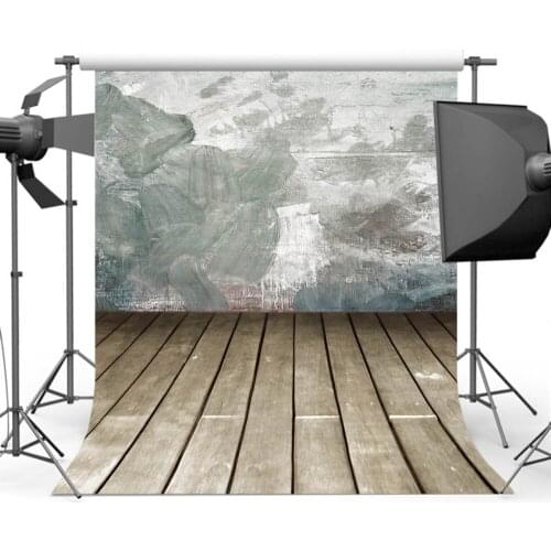 Mehofoto Graffiti Wall Backdrop for Photography Wood Floor Background for Newbron Photographers Photo CM-5353