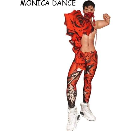 Men Sexy Stage Wear Rave Party Show DjDS Costume Muscle Bar Nightclub Performance Festival Birthday Costume