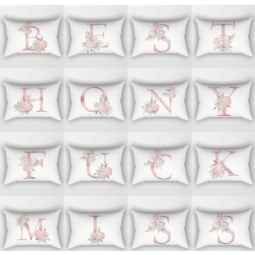 30x50cm New Letter Alphabet Printed Pillowcases Decorative Pillows Cushion Cover Use for Home Sofa Car Office Almofadas