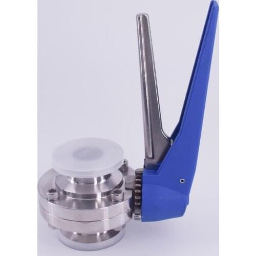 Fit 108mm 4.25" Pipe OD x 4" Tri Clamp Sanitary Butterfly Squeeze Trigger Flow Control Valve SUS 304 Stainless Brewing