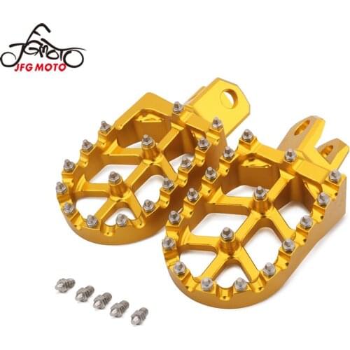 Motorcycle CNC Footrest Footpeg Foot Pegs For SUZUKI RM125 RM250 RM250Z RMX250 DRZ 400 400E 400S 400SM For Kawasaki KLX400R