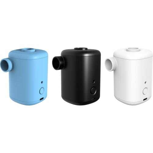 Portable USB Quick-Fill Air Mattress Pump Swimming Pools USB Charging Inflatables Air Filling with 4 Nozzles