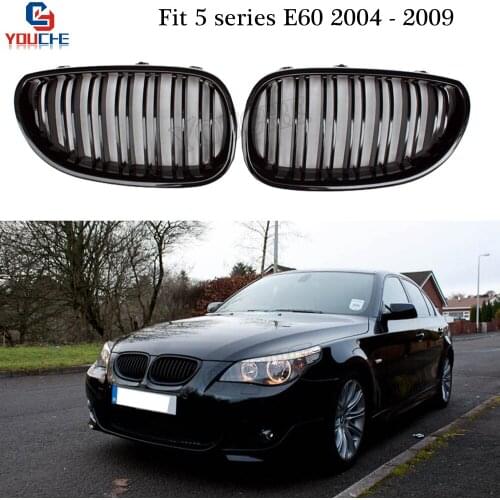 E60 Front Bumper Grill Kidney Grille Mesh for BMW E60 E61 5 Series 520i 525i 528i 530i 535i 540i M5 Sedan Touring 2004 - 2009