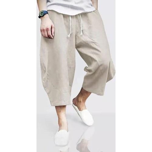 New style 2021 Mens Summer pure color fashion tide jogging Male cropped trousers Fitness Bodybuilding Casual Board men Shorts