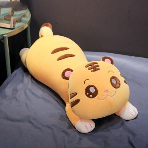 Cute Tiger Plush Toy Triver Stuffed Animals Doll Pillow Cushion Bolster Baby Kids Children Girls Boys Adult Toys Gift Home Decor