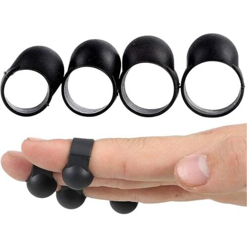 Steel Tongue Drum Finger Picks, Silicone Knocking Finger Sleeves Handpan Percussion Instrument (4 Pcs)