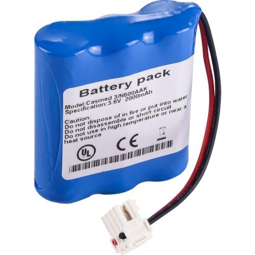 High Quality Imported Battery Cells Casmed 3/N600AAK Battery For B Braun Casmed 3/N600AAK NI-AA2000MAH Syringe Pump Battery
