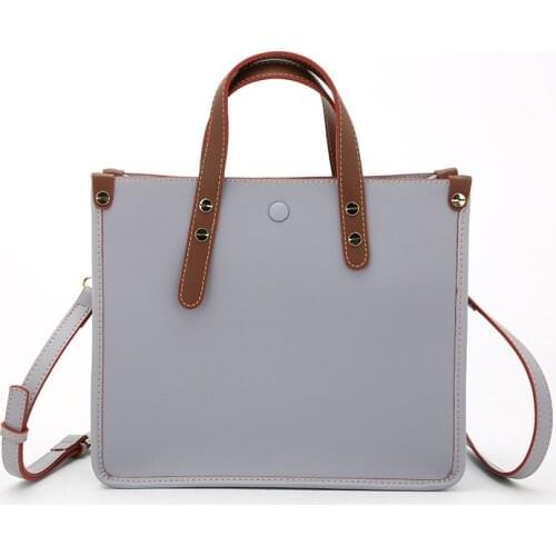 Female bag 2019 new fashion waterproof PU shoulder bag handbag large capacity Simple match