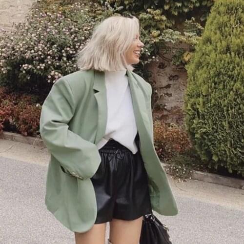 Foridol women casual blazer jacket women long sleeve autumn winter office lady blazer jacket coat oversize outfit 2020