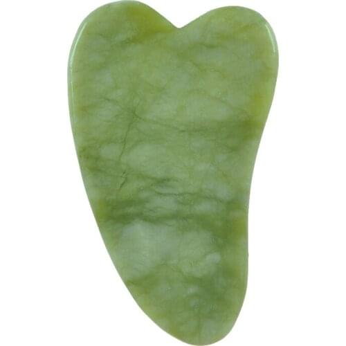 1PCS Natural Jade Stone Guasha Board Massage Tool SPA Therapy Gua Sha Massager Antistress Body Care Scraping Board Hot