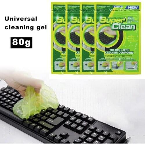 2pcs Car Cleaning Gel For PC Tablet Keyboards Car Vents Cameras Printers Calculators Universal Multi-Function Magic Dust Removal