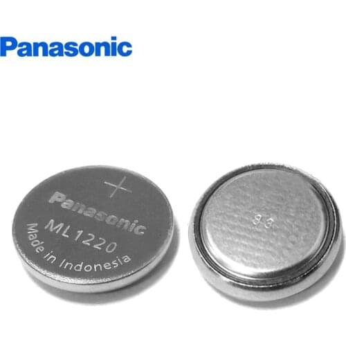 2pcs/lot Panasonic ML1220 3V Rechargeable Battery CMOS RTC BIOS Back Up Cell Button Coin Batteries Cell ML 1220