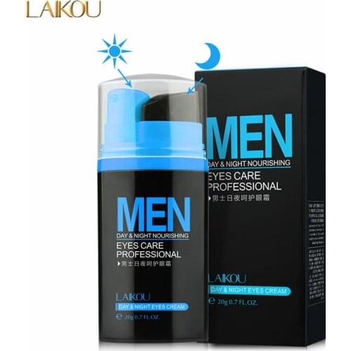 20G LAIKOU Men Day and Night Anti-wrinkle Firming Eye Cream Skin Care Black Eye Puffiness Fine Lines Wrinkles Face Care Product