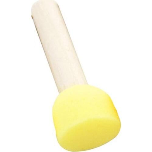 4Pcs Kids Sponge Drawing Toy Wooden Handle Stamp Sponge Brushes Painting Tools DIY Educational Boys Girls Toys