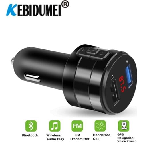 FM Transmitter Bluetooth Car Charger 3.1A Dual USB Ports Handsfree Auto Charger Bluetooth 4.2 Wireless Audio Receiver Wholesale
