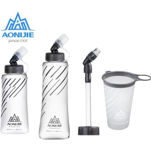 AONIJIE SD21 Soft Collapsible Water Bottle Hydration Water Bladder For Running Marathon Cycling Trail Hiking