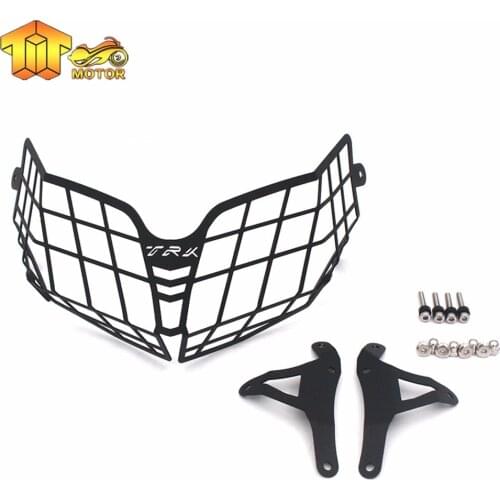 Black For Benelli TRK502 TRK 502X Headlight Guard Protector Grille Covers for Benelli TRK 502 Moto Parts Motorcycle Accessories
