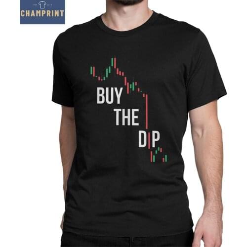 Leisure Buy The Dip BTFD T-Shirts Men O Neck Cotton T Shirts Crypto Short Sleeve Tee Shirt New Arrival Tops