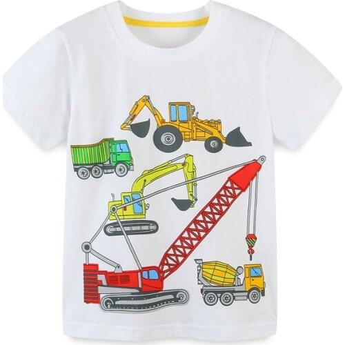 New Arrival Summer Animals Print Baby T shirts Fashion Cotton Boys Girls Tops