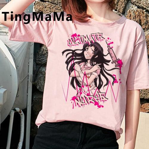 Japanese Anime Harajuku E-girls Punk summer top t shirt female graphic tees women harajuku tumblr japanese tshirt aesthetic