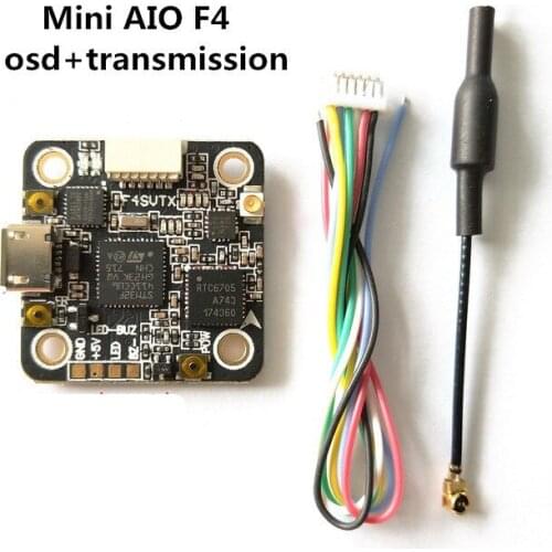 AIO MIni F4 Flight Controller STM32 F411 MCU Integrated OSD 200mW AV transmission for 100-130 RC Mini Drones Quadcopter
