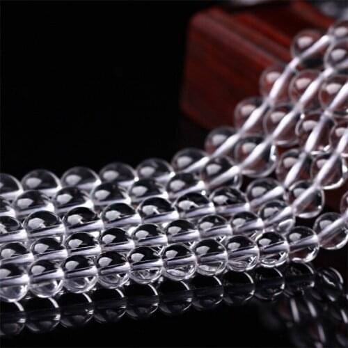 30mm Top quality white transparent glass ball round crystal beads Loose beads