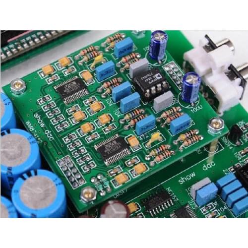 LCD1602 Soft Control Display CS8416 + Dual WM8741 DAC Decoder