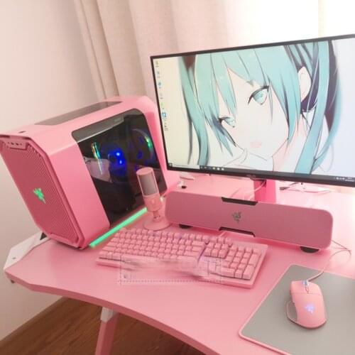 Antec Pink Customized Boys and Girls Internet Celebrity Computer Water-Cooled Game Case Private Customized ATX/ATX Cute Case