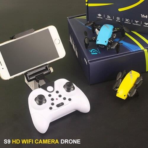 S9 S9HW Mini Selfie Pocket Drone Quadcopter with HD Camera Live Video Headless Mode with RC Toys for Children as Christmas gift