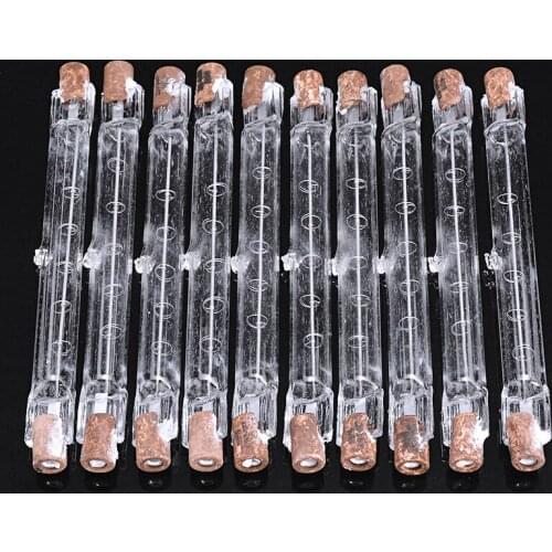 Fashion Halogen Lamp Linear Double End Halogen Light Bulb 10Pcs/Set R7S 220-240V 500W Watt 118mm For Multifunction DIY Tool