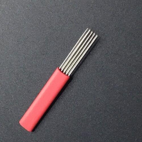 New 2 flat 9-Pin Manual Needles For Fog Eyebrow Permanent Makeup Good Handmade Tattoo manual Pen Needles free shipping