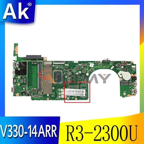 NEW MB LA-F485P Mainboard For Lenovo V330-14ARR V330-15ARR Laptop Motherboard 5B20R54431 with Ryzen R3-2300U CPU + 4GB RAM
