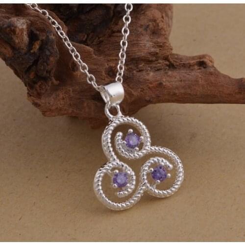 Wholesale silver plated Fashion jewelry chains necklace pendant WN-1473