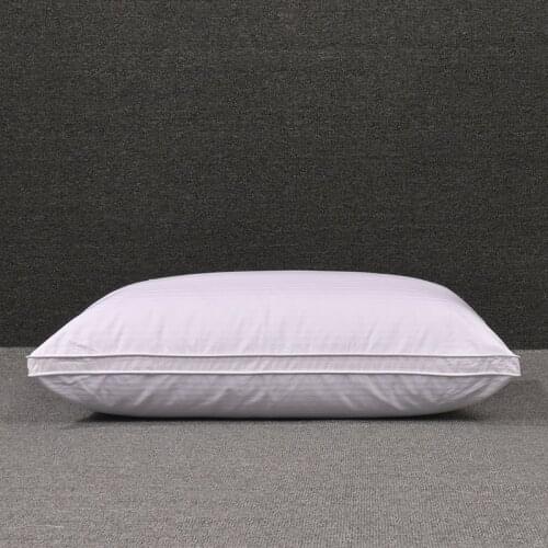 Home Hotel Soft Pillows White Goose Down Feather Pillows For Sleeping Neck Protection Bed Pillows With 100% Cotton Cover