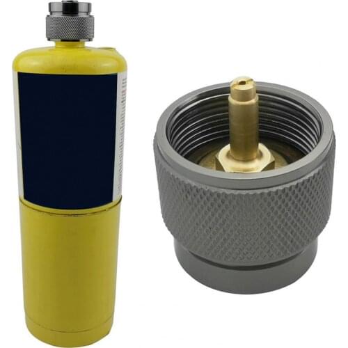 Valve Cylindrical Shape Portable Aluminium Alloy Burner Accessory for Propane Gas Can Burner Accessory